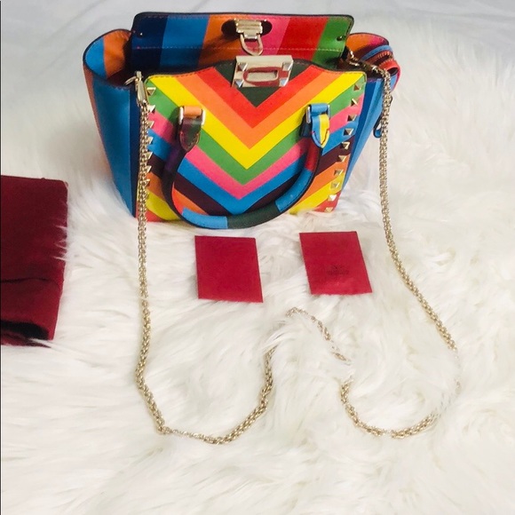 VALENTINO Bag Multicolor 1973 Authentic - Picture 11 of 11